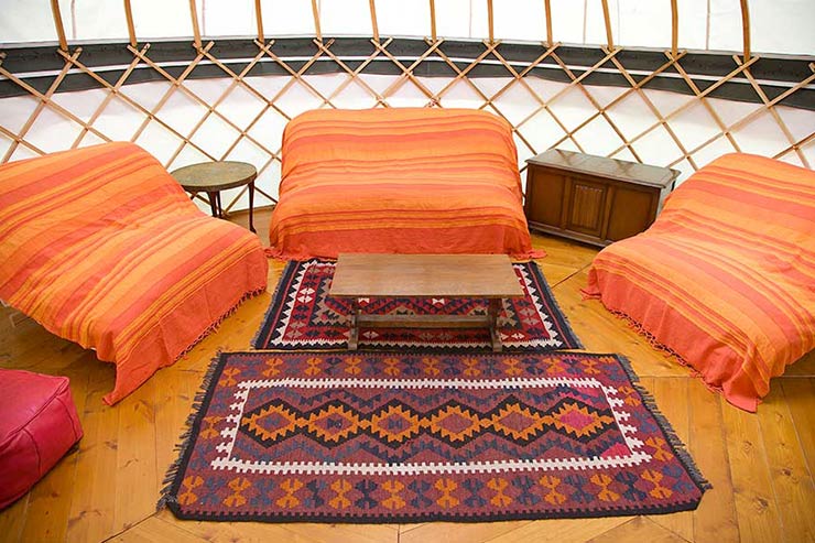 Sofabeds in Yurts